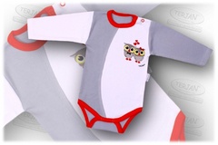 Body z długim rękawem grey terjan - szary