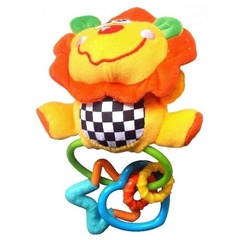 Zabawka grzechotka lew