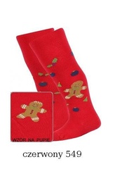 Rajstopy świąteczne wola kids  w18.01n w28.01n  0-6 lat czerwony 549 