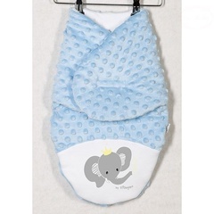 7793 b 11 otulacz dla noworodka basic nicol - niebieski