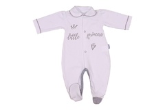 Pajac little princess terjan różowy