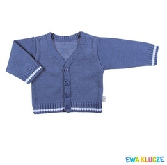 Sweterek akryl  river ewa klucze granatowy