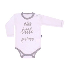 Body z długim rękawem little prince terjan białe 