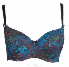 Dory full cup biustonosz usztywniany unikat - niebieski  (w)