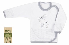  koszulka bambusowa myszka i ślimak koala niebieska