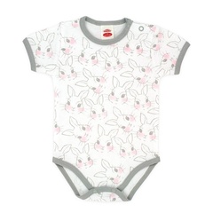 Body z krótkim rękawem jumper makoma szare
