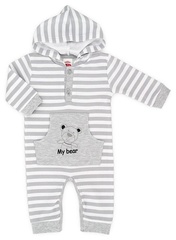 Pajac niemowlęcy z kapturem my bear makoma 