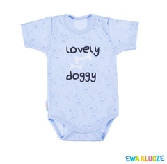 Body krótki rękaw lovely dla chłopca ewa klucze druk niebieskie