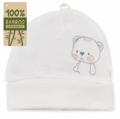 Czapka bambusowa misio i króliczek koala niebieska