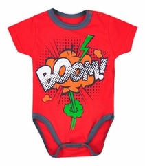 Body niemowlęce krótki rękaw boom koala żółte