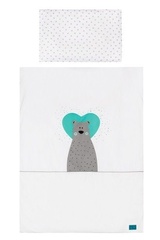 Pościel 2-elementy zakochany miś belisima różowa