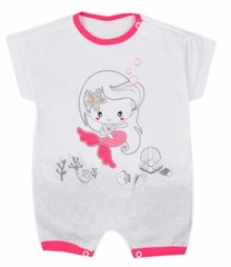 Rampers niemowlęcy syrenka koala biały