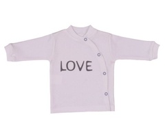 Kaftanik bawełniany love terjan- biały