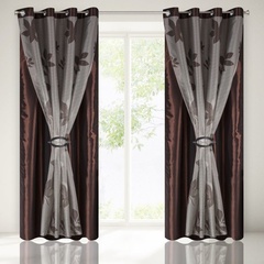 Zasłona gotowa majorka eurofirany brązowa