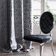 Zasłona gotowa maya eurofirany czarny/szary