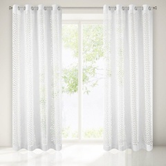 Zasłona gotowa rene eurofirany biały