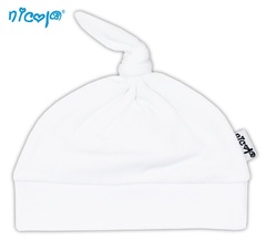 006 c 03 czapeczka niemowlęca z węzełkiem basic nicol - żółty