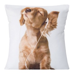 60 poszewka dekoracyjna animal eurofirany biały/piesek