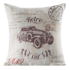 Poszewka dekoracyjna car eurofirany biały/brązowy