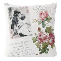 Poszewka dekoracyjna kiss eurofirany brązowy