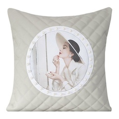 Poszewka dekoracyjna madam eurofirany stalowy/mix kolorów