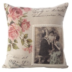 Poszewka dekoracyjna marie eurofirany kremowy/mix kolorów