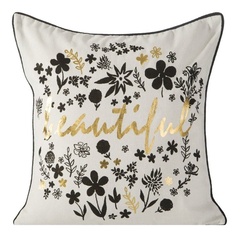 Poszewka dekoracyjna marion eurofirany ecru/złoty