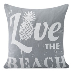 Poszewka dekoracyjna maris eurofirany srebrny/biały