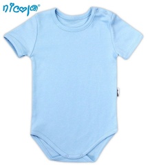 009 08 body niemowlęce z krótkim rękawem basic nicol - seledyn
