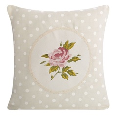 Poszewka dekoracyjna rosalia eurofirany biały/beżowy