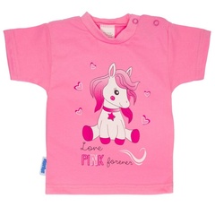 Bluzeczka konik krótki rękaw martex  biała