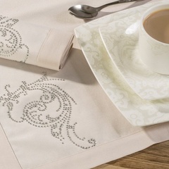 Komplet serwet edyta x2 eurofirany beżowy