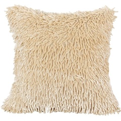 Poszewka dekoracyjna shaggy eurofirany kremowy