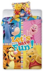 Pościel dziecięca kubuś puchatek faro mix kolorów