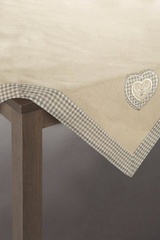 Obrus patsy eurofirany beżowy/srebrny