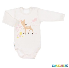 Body niemowlęce dla dziewczynki family  ewa klucze ecru