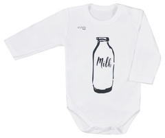 Body niemowlęce  milk koala białe