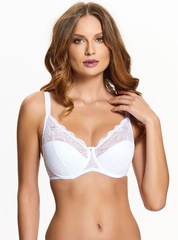 0091 biustonosz semi-soft leila kostar biały