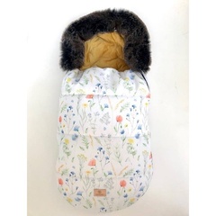 Śpiworek do wózka premium woodland makaszka
