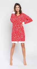 Star szlafrok damski italian fashion- czerwony 
