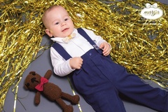 Zestaw spodnie, body i muszka little gentleman marija