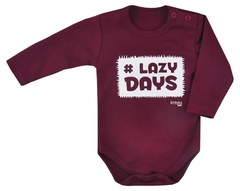 Body niemowlęce  lazy days koala bordowe
