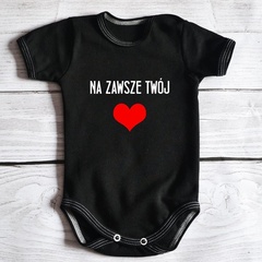Body krótki rękaw na zawsze twój moocha czarne