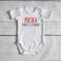 Body krótki rękaw mały kibic moocha białe
