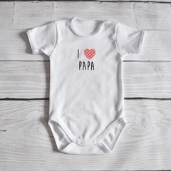 Body krótki rękaw i <3 papa moocha białe