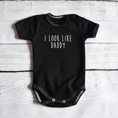Body krótki rękaw look like daddy moocha czarne