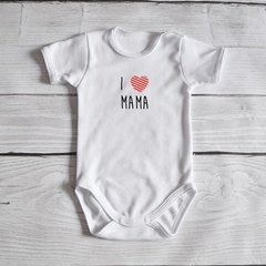 Body krótki rękaw i <3 mama moocha czarne
