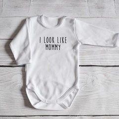 Body długi rękaw look like mommy moocha białe