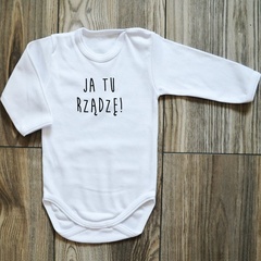 Body długi rękaw ja tu rządzę! moocha czarne