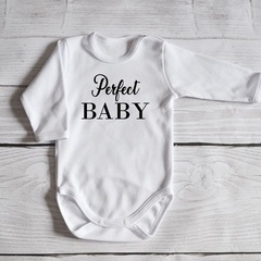 Body długi rękaw perfect baby moocha białe